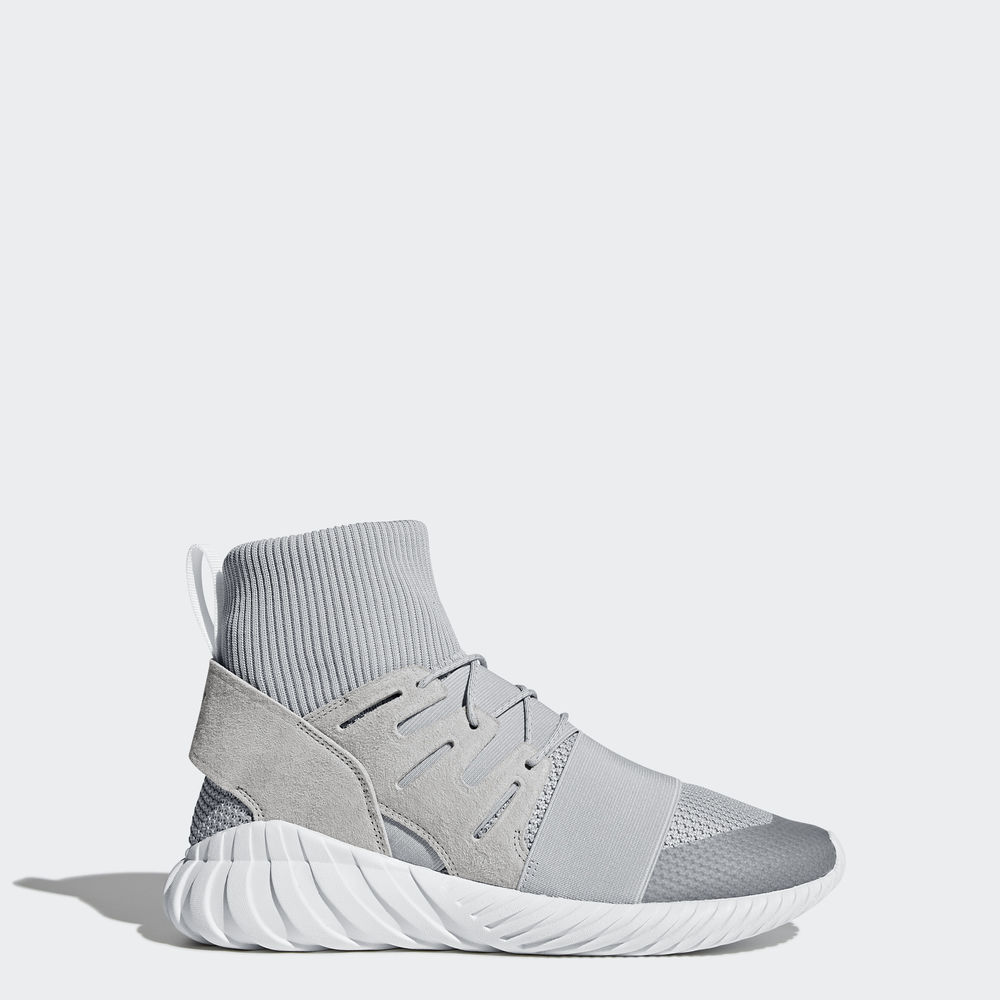 Adidas Tubular Doom Χειμώνας - Originals ανδρικα - Γκρι/Γκρι/Ασπρα,Μέγεθος: EU 36 – 54 2/3 (776VGUOA